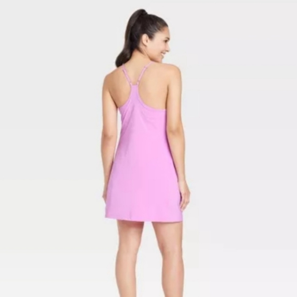 Flex Strappy Dress With Built In Shorts Liner Purple Racerback | All In Motion - Picture 2 of 16